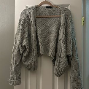 Light green crop sweater